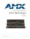 AMX AXP-AI8 ANALOG 8-INPUT BOARD Instruction manual