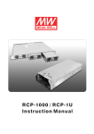 Daewoo RCP-1000 Instruction manual