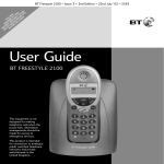 BT FREESTYLE 3500 User guide