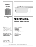 Craftsman 139.53671SRT3 Owner`s manual