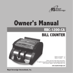 Royal Sovereign RBC-1200-CA Owner`s manual