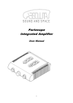 Absoluta Sound and Space Partenope User manual