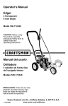 Craftsman 536.772340 Operator`s manual