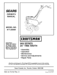 Craftsman 917.25009 Owner`s manual