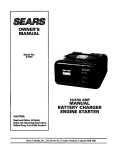 Sears 47003 Owner`s manual