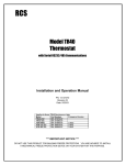 RCS TS40 System information