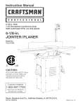 Craftsman 152.217050 Operating instructions