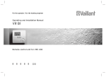 Vaillant VRC 430 Operating and Installation manual