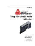 Avery Dennison SNAP 700 Specifications