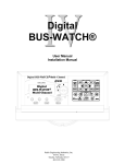 Radio Engineering Industries Digital BUS-WATCH User manual