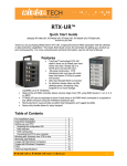WiebeTech RTX600H-UR Technical information