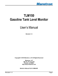 Maretron TLM150 User`s manual