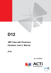 ACTi D12 User`s manual