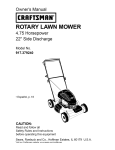 Craftsman 917.379240 Owner`s manual