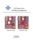 MSI 3200 Master Series MS-9656 Instruction manual