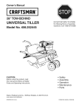 Craftsman 486.252445 Owner`s manual