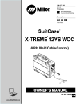 Miller WCC Control Owner`s manual