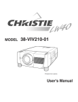 Christie 38-VIV210-01 User`s manual