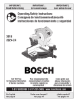 Bosch 3924-24 Operating instructions