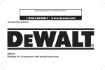 DeWalt D55371 Instruction manual