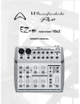 Wharfedale Pro EZ-M 10X2 Owner`s manual