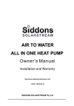Siddons Solarstream MAHRW010ZP Owner`s manual