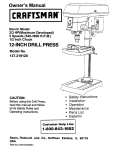 Craftsman 137.2191 Owner`s manual