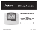 Aprilaire 8446 Owner`s manual