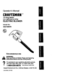 Craftsman 358.799370 Operator`s manual