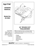 Agri-Fab 45-0362 Operator`s manual