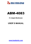 Aktakom ABM-4083 User`s manual