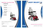 Pride Mobility JAZZY 1113 ATS Owner`s manual