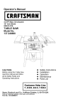 Craftsman 137.248880 Operator`s manual