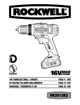 Rockwell RK2613K2 Operating instructions