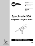 Miller Spoolmatic 30A Owner`s manual