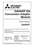 Mitsubishi QA6ADP User`s manual