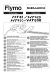 McCulloch HT450 Instruction manual