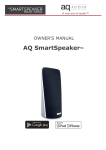 AQ Audio SmartSpeaker Owner`s manual
