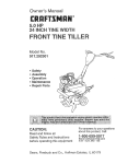 Craftsman 917.292301 Owner`s manual