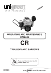 Unigreen Trolleys and Barrows Instruction manual