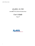 ZyXEL Communications XTREMEMIMO X-550 User`s guide
