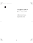 Apple Wireless keyboard Specifications