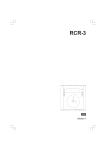 Sangean Sangean- RCR-3 Operating instructions