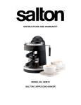 Salton SEM10 Instruction manual