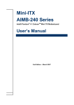 Advantech AIMB-240 Series User`s manual