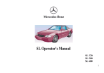 Mercedes-Benz SL 600 Operator`s manual