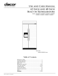 Dacor 103674H Product data