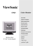 ViewSonic G90F-3 User guide