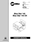 Miller Electric STAR 145 DX Owner`s manual