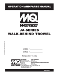 MULTIQUIP J36R60 Specifications